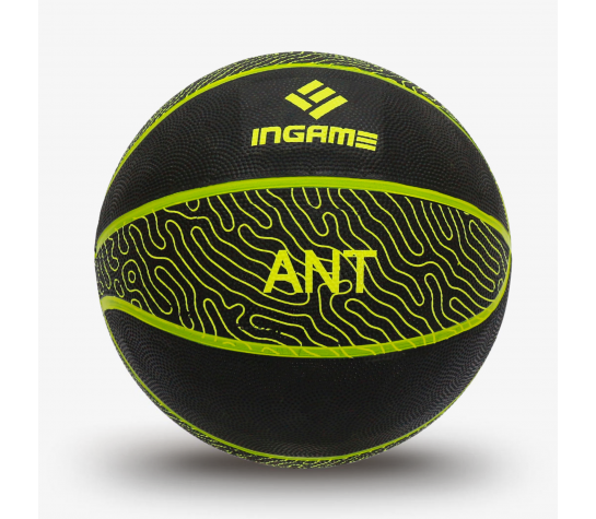 Мяч баскетбольный "Ingame ANT" p.7 чёрно-жёлтый Чёрный image